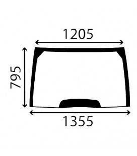 PARE-BRISE BOMBÉ CASE IH MC CORMICK - 190032A4, 190032A5, 190034A4, 190034A5