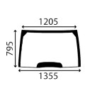 PARE-BRISE BOMBÉ CASE IH MC CORMICK - 190032A4, 190032A5, 190034A4, 190034A5