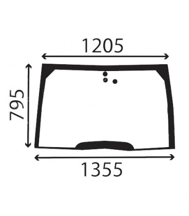 PARE-BRISE BOMBÉ CASE IH, MC CORMICK - 238682A3, 238682A4, MC238682A4