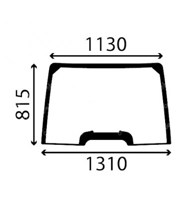 PARE-BRISE BOMBÉ CASE IH - FIXE 82030483, 87304257, TN33AGN