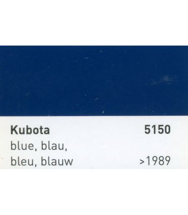 PEINTURE BLEUE KUBOTA RAL5150 1L