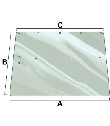 VITRE DE HAYON ARRIERE ADAPTABLE JOHN DEERE L36606 L39247