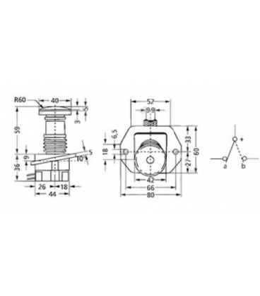 INTERRUPTEUR DE PLANCHER ADAPTABLE FORD NEW HOLLAND 83960216, E7NN7Z155AA, 82860216