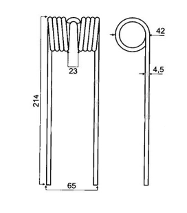 DENT DE PICK-UP ADAPTABLE JOHN DEERE E41833