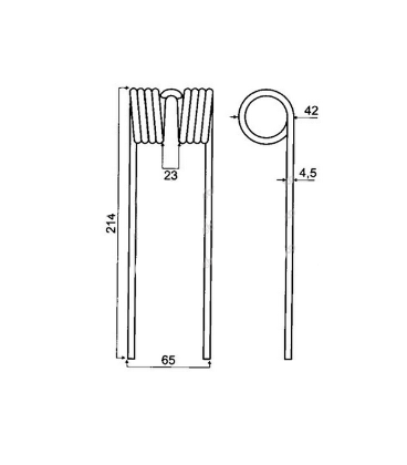 DENT DE PICK-UP ADAPTABLE JOHN DEERE E41833