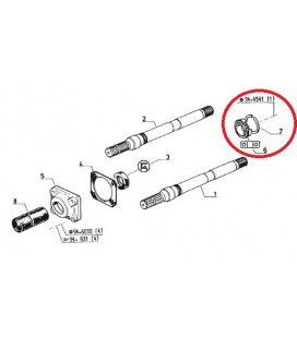 ROULEMENT D'ARBRE DE PRISE DE FORCE ADAPTABLE RENAULT CLAAS 7700005001