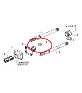 ROULEMENT D'ARBRE DE PRISE DE FORCE ADAPTABLE RENAULT CLAAS 7700005001