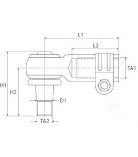 ROTULE DE DIRECTION ADAPTABLE FORD 81815989, C5NN3289C, 87295843