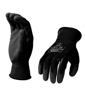 LOT DE 12 PAIRES DE GANTS G-PU BLACK MÉCANICIEN TRICOTE ENDUIT