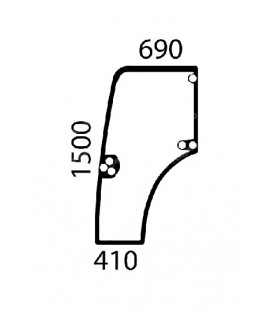 VITRE DE PORTE GAUCHE BOMBÉE TEINTÉE ADAPTABLE CASE NEW HOLLAND STEYR 48192597 87301768