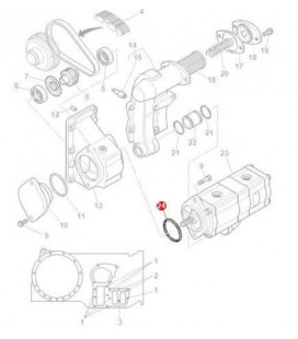 JOINT TORIQUE DE NEZ DE POMPE HYDRAULIQUE AD MASSEY FERGUSON 363888X1