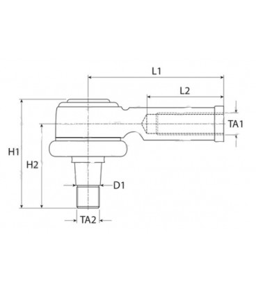 ROTULE DE DIRECTION ADAPTABLE JOHN DEERE AL150906 AL178283