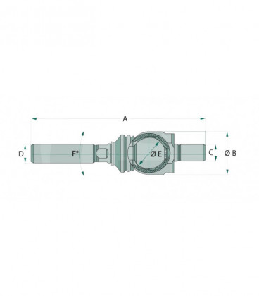 ROTULE AXIALE ADAPTABLE JOHN DEERE AL209479