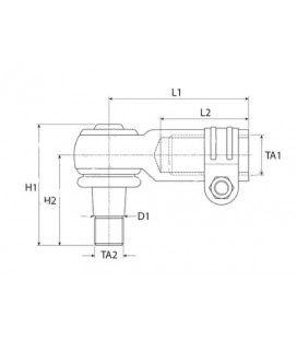 ROTULE DE DIRECTION ADAPTABLE JOHN DEERE AL32866