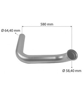 TUYAU COUDE D'ECHAPPEMENT ADAPTABLE JOHN DEERE 6800 6900  L102686