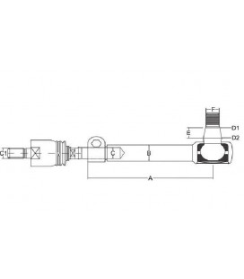 ENSEMBLE ROTULE DE DIRECTION MERLO 056808 ADAPTABLE