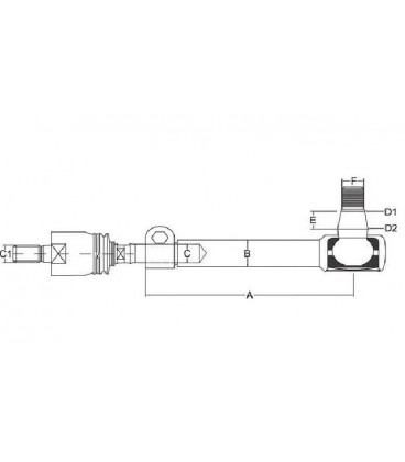 ENSEMBLE ROTULE DE DIRECTION MERLO 056808 ADAPTABLE