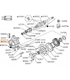 BOITIER DE REDUCTEUR MERLO 050761 ADAPTABLE