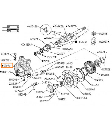 BOITIER DE REDUCTEUR MERLO 050761 ADAPTABLE