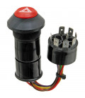 BOUTON POUSSOIR FEUX DE DETRESSE ADAPTABLE MASSEY FERGUSON CASE 3141103R91 3141217R91 324700A1 3300534M91 83909228