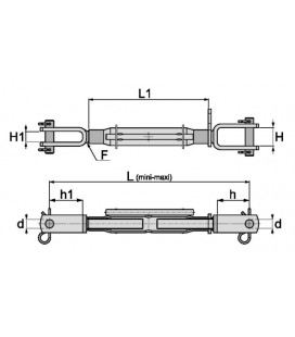 CHANDELLE DE BRAS DE RELEVAGE LG 470-650 CHAPE/CHAPE