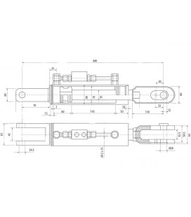 CHANDELLE DE RELEVAGE HYDRAULIQUE ADAPTABLE MASSEY FERGUSON 3600 ET 3700 VA339036