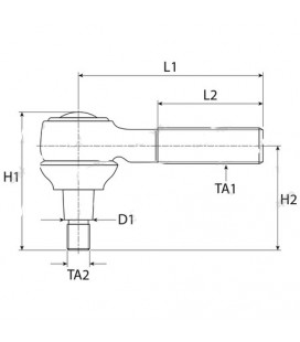 ROTULE DE DIRECTION ADAPTABLE SAME 0.146.4237.4