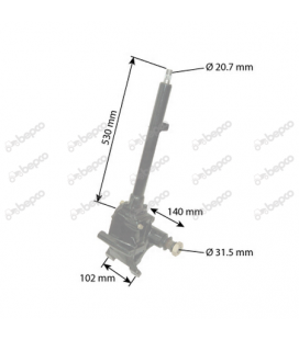 BOITIER DE DIRECTION COMPLET ADAPTABLE MASSEY FERGUSON 1687020M92 1687020M91