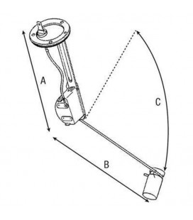 JAUGE A CRABURANT DE RESERVOIR ADDITIONNEL ADAPTABLE MASSEY FERGUSON 3715286M3 3715286M4