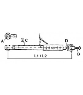 STABILISATEUR DE RELEVAGE ADAPTABLE NEW HOLLAND CASE IH 5197252