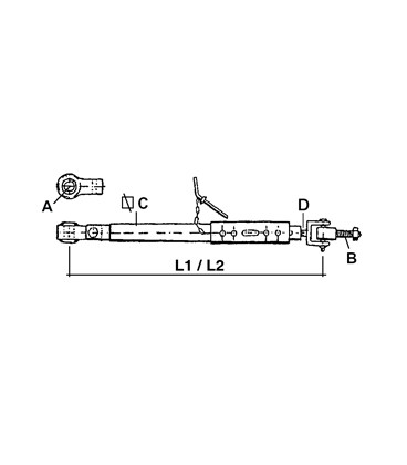 STABILISATEUR DE RELEVAGE ADAPTABLE NEW HOLLAND CASE IH 5197252