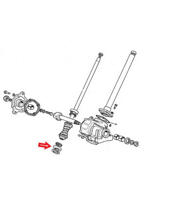 CUVETTE DE ROULEMENT CONIQUE ADAPTABLE FIAT 4654657 87569475