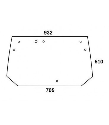 VITRE ARRIERE ADAPTABLE FENDT 222812050010