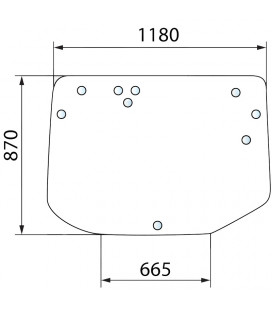 VITRE ARRIERE ADAPTABLE FENDT 737812050080