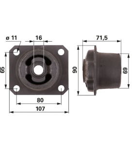 SILENTBLOC DE CABINE AVANT ADAPTABLE FENDT H117500200040