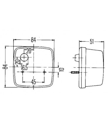 FEU DE POSITION AVANT CLIGNOTANT ADAPTABLE FENDT X830180096010 X830180032000