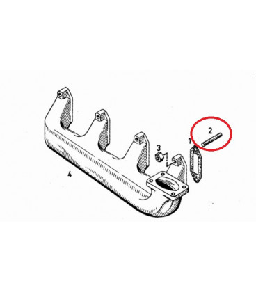 GOUJON DE COLLECTEUR D'ECHAPPEMENT ADAPTABLE DEUTZ 01143095 01144535 1110190