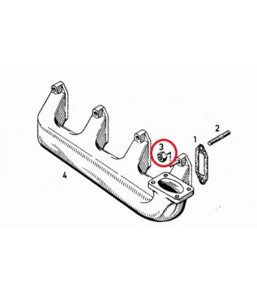 GOUJON DE COLLECTEUR D'ECHAPPEMENT ADAPTABLE DEUTZ 01143095 01144535 1110190