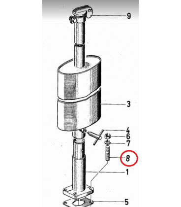 GOUJON DE COLLECTEUR D'ECHAPPEMENT ADAPTABLE DEUTZ 01143095 01144535 1110190