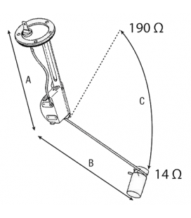 CAPTEUR DE JAUGE A CARBURANT ADAPTABLE DEUTZ SERIES 06 07 02308168 02308169