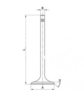 SOUPAPE D'ADMISSION ADAPTABLE DEUTZ 04153631 04231979