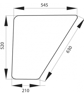 VITRE DE PORTE INFÉRIEURE ADAPTABLE FENDT 178810111140