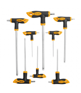 KIT 8 CLES TORX TYPE POIGNEE EN T TOLSEN