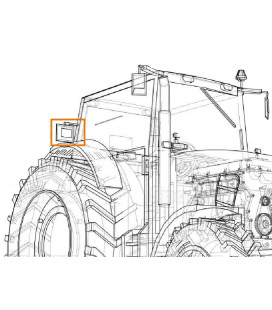 PHARE DE TRAVAIL LED 4500 LUMENS 10-30V ADAPTABLE CASE IH FORD NEW HOLLAND