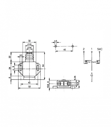 CONTACTEUR  ADAPTABLE FORD  SDF VALTRA MASSEY FERGUSON 83952126 340480431 E4NN13480AA  V33558700 046552T1 27659097