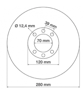 DISQUE DE FREIN ADAPTABLE MERLO 021590