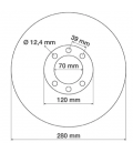 DISQUE DE FREIN ADAPTABLE MERLO 021590