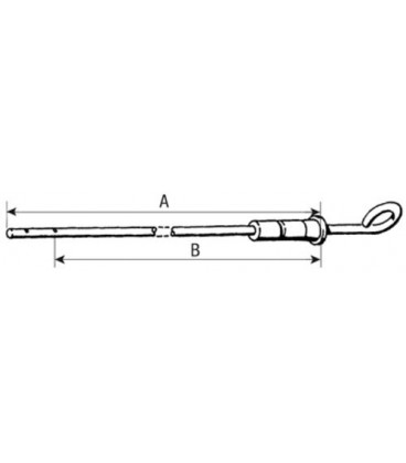 JAUGE A HUILE MOTEUR ADAPTABLE DEUTZ SERIES 06 07 DX F2L912 01176398 03362502