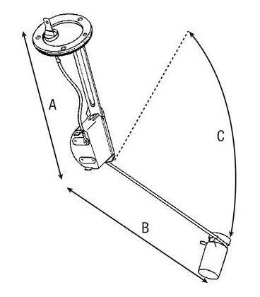 CAPTEUR DE JAUGE A CARBURANT ADAPTABLE MASSEY FERGUSON 4200 4300 3807654M92