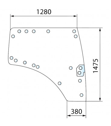 PORTE DROITE ADAPTABLE FENDT 737812030030